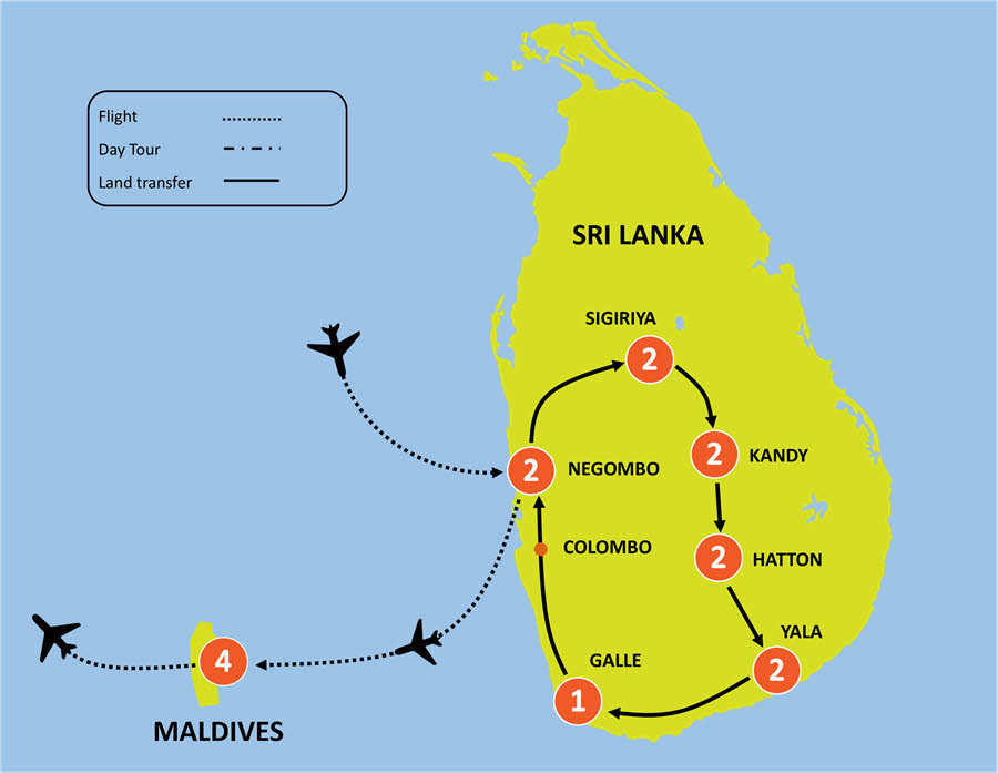 16-DAY ULTIMATE SRI LANKA & MALDIVES LUXURY TOUR